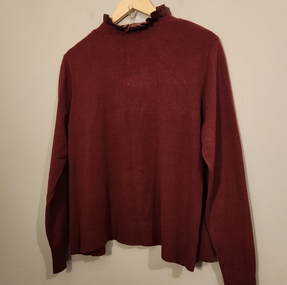 NEW! Sioni Milano Yummy Knit Open Cardigan Cranberry Merlot – NWT Bloomingdales - Picture 5 of 11